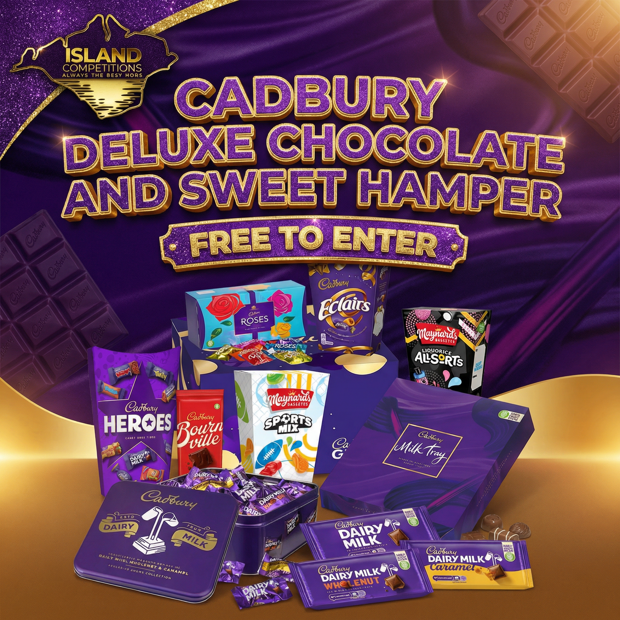 Free to Enter Cadbury Deluxe Chocolate & Sweet Hamper