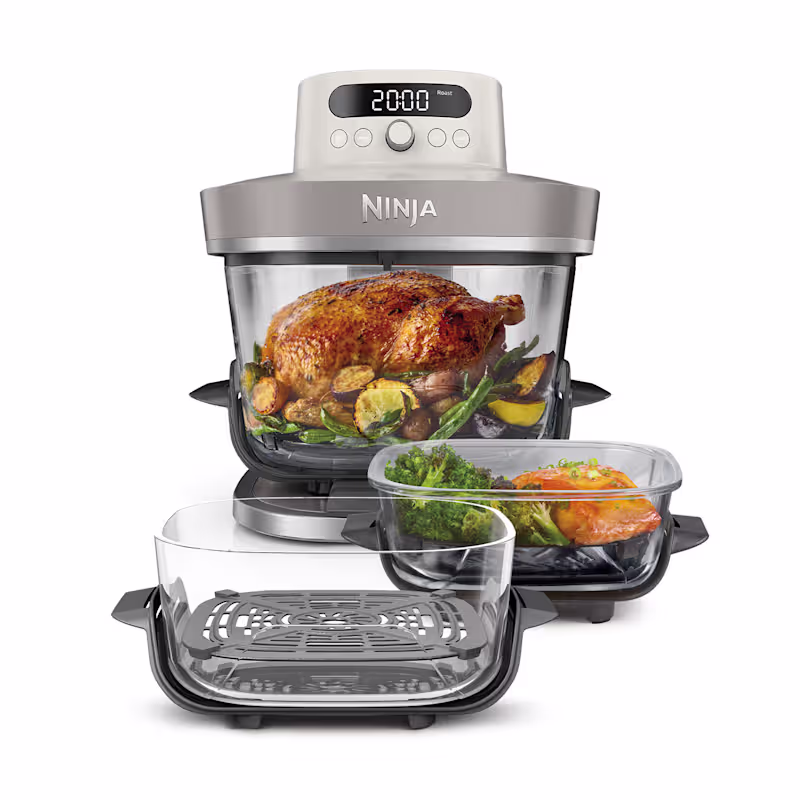 Ninja CRISPi PRO 7-in-1 Glass Air Fryer - Bone Family Set - Image 6