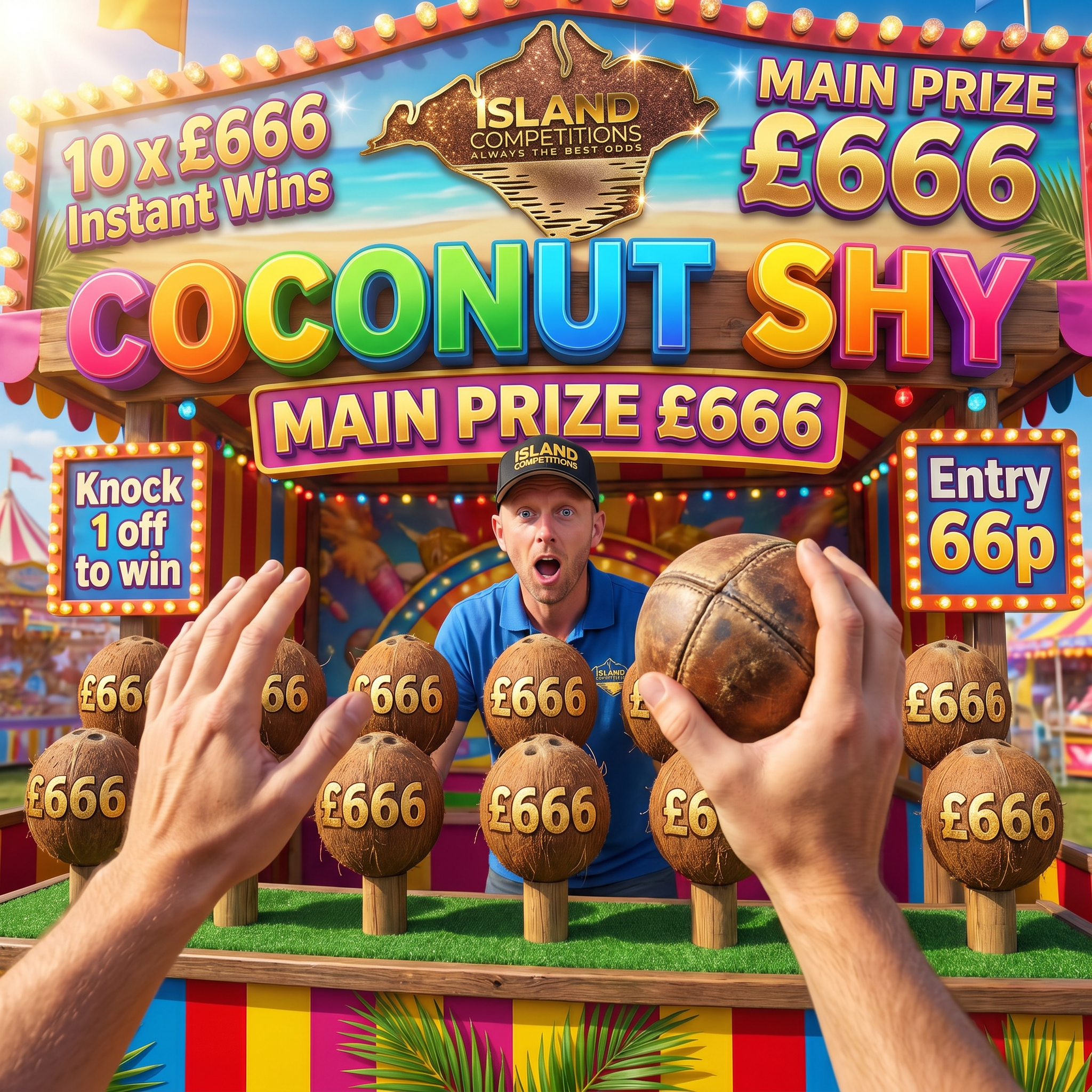 666 Coconut Shy Smash one off to Win