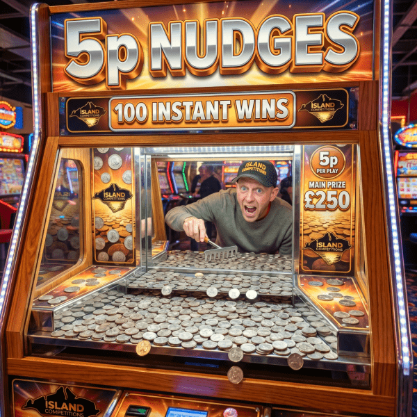 ----- 5p Nudges  -----      £250 Main Prize + 100 Instants
