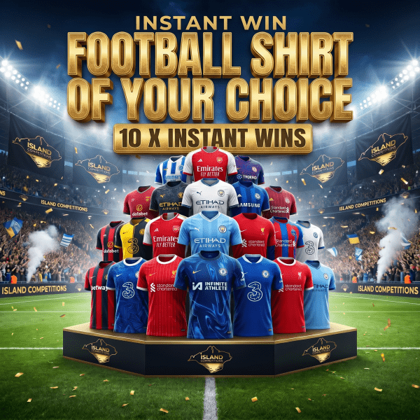 10 x Instant Win Football Shirt Of Your choice