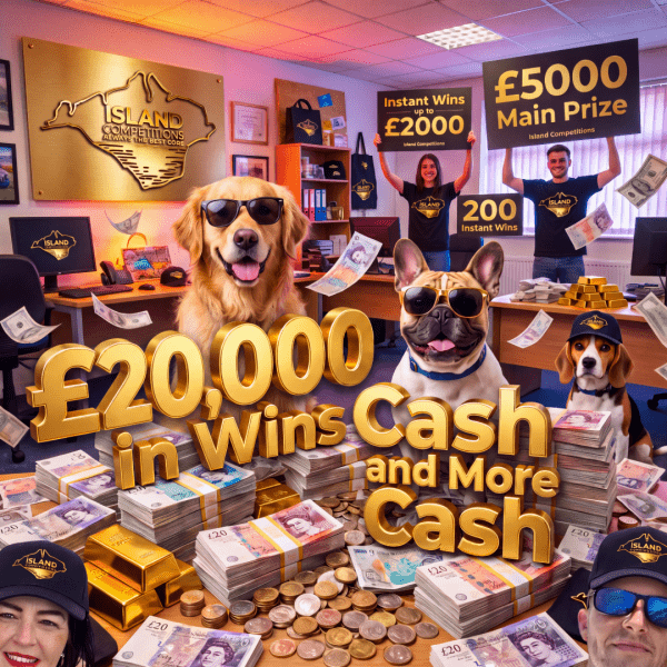 Cash Cash and More Cash, £5000 Main Prize + 200 Instant wins